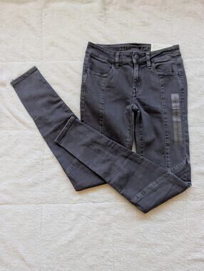 American Eagle 0L High Rise Moto Jeggings